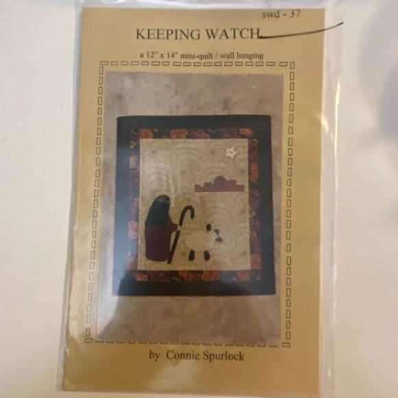 Vtg Sew Wonderful Dreams SWD37 Keeping Watch Mini Quilt Pattern Home Decor - Picture 2 of 5